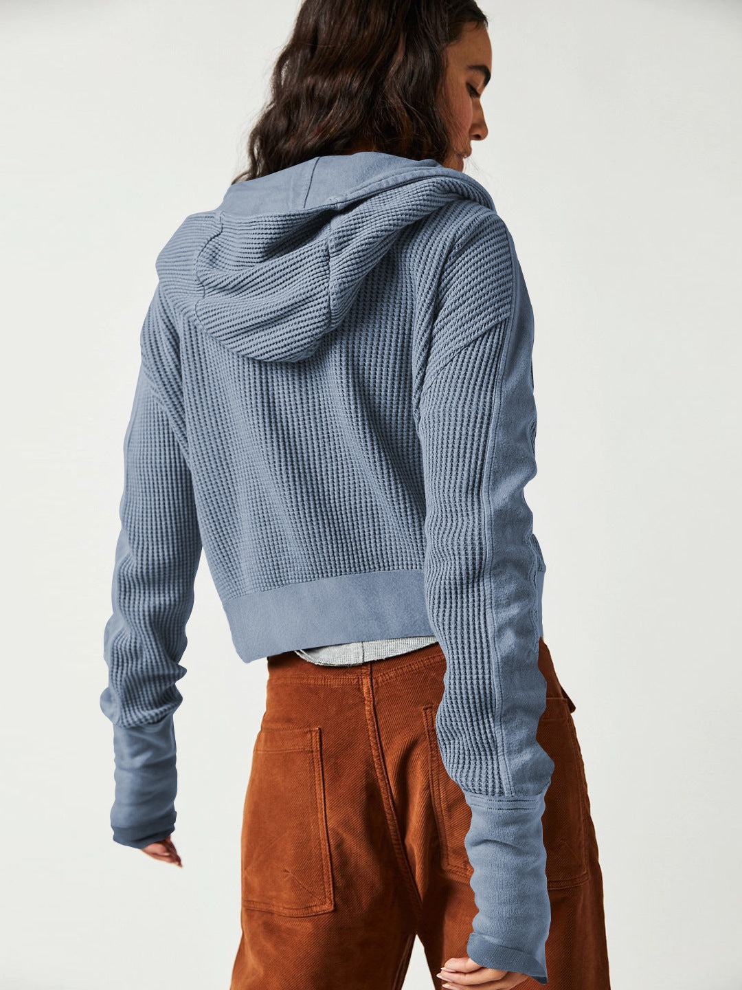 Patchwork Zipper Hoodie