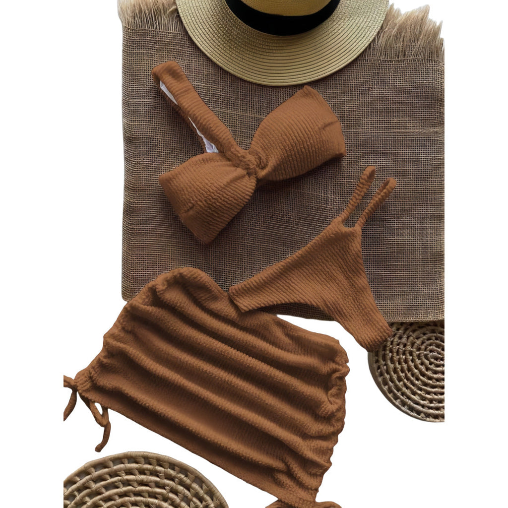 Three-Piece Bikini Swimsuit Set for Pool & Beach