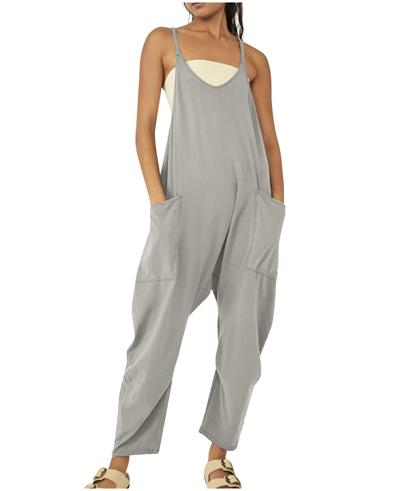 Big Pockets Jumpsuit GREY