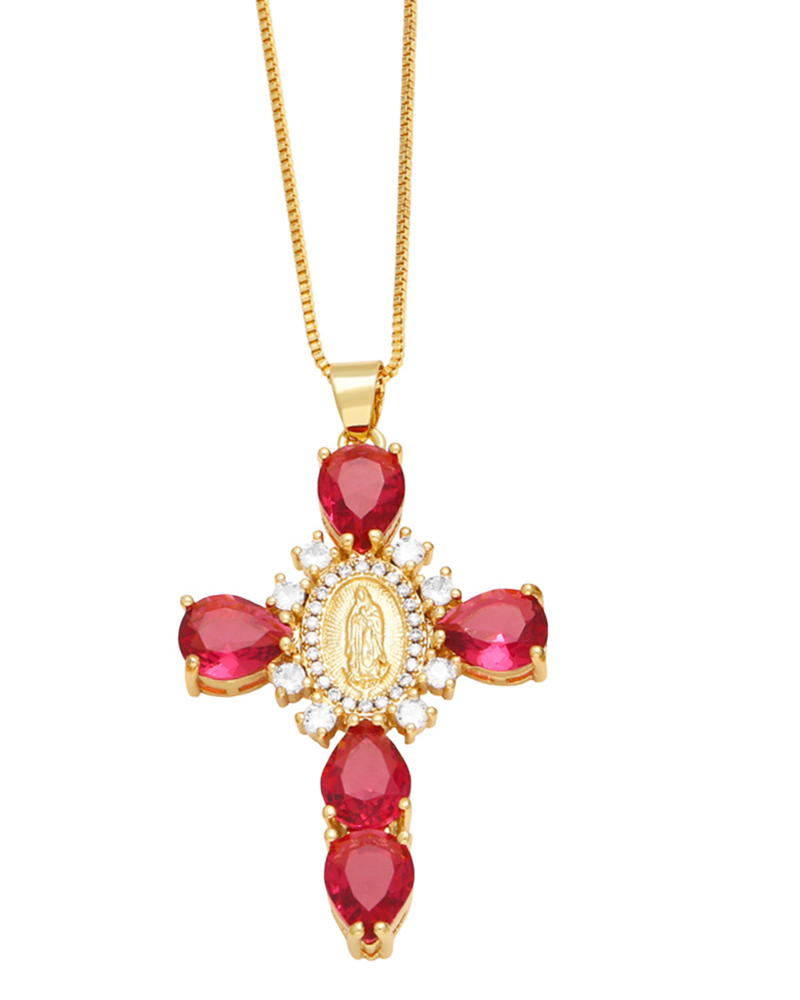 Jesus Necklace RED