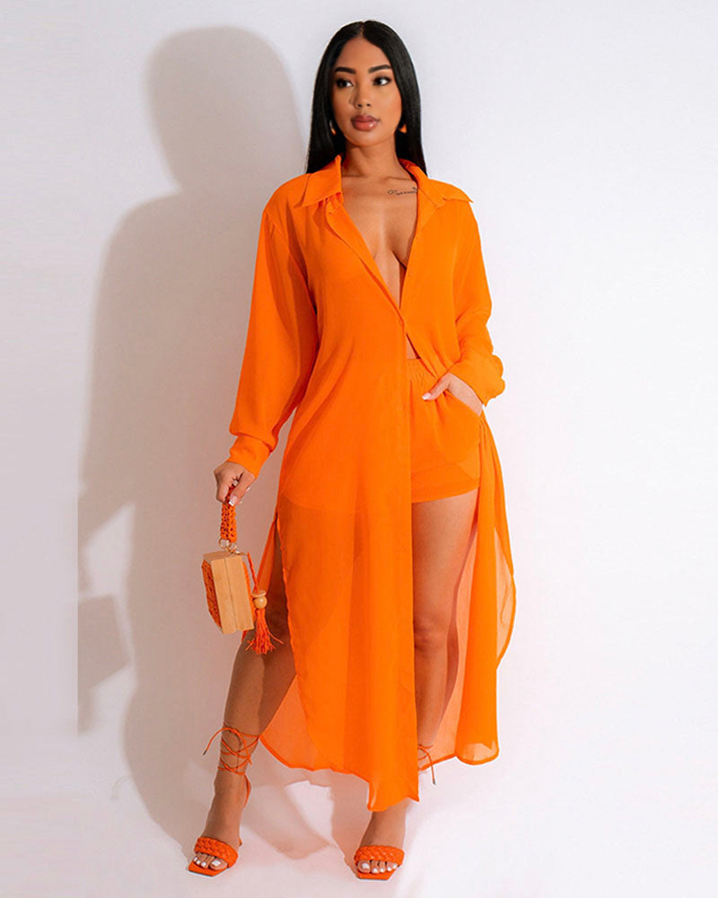 Chiffon Short Set