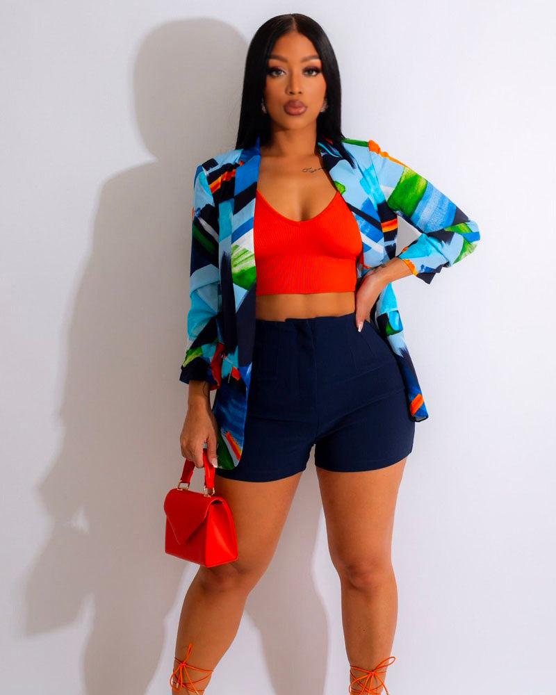 Turn Heads Blazer Blue