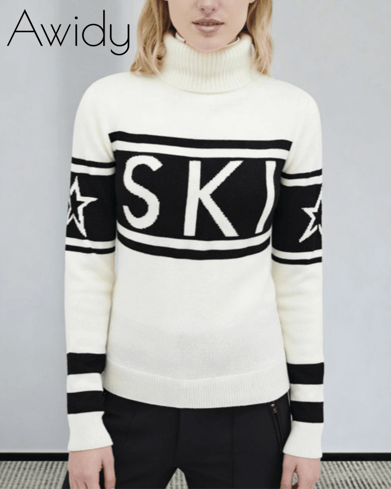 Clean Contrast Ski Sweater