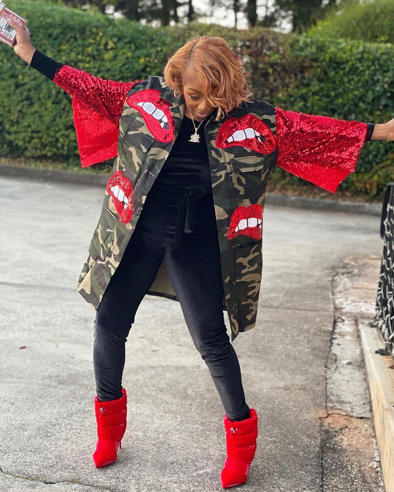 Kiss Me Army Jacket RED