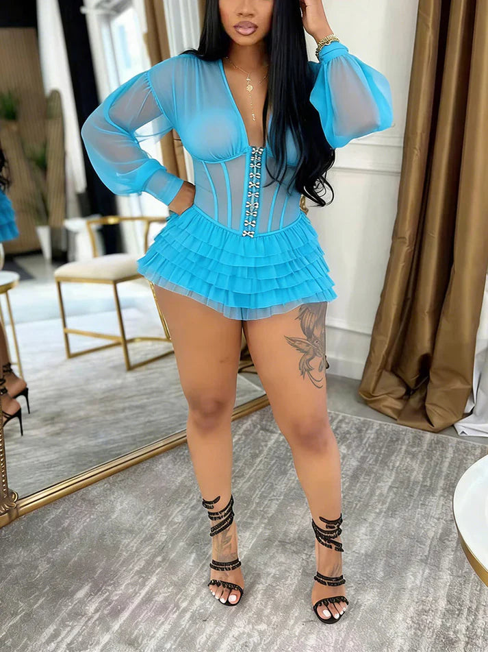 Corset Tulle Romper