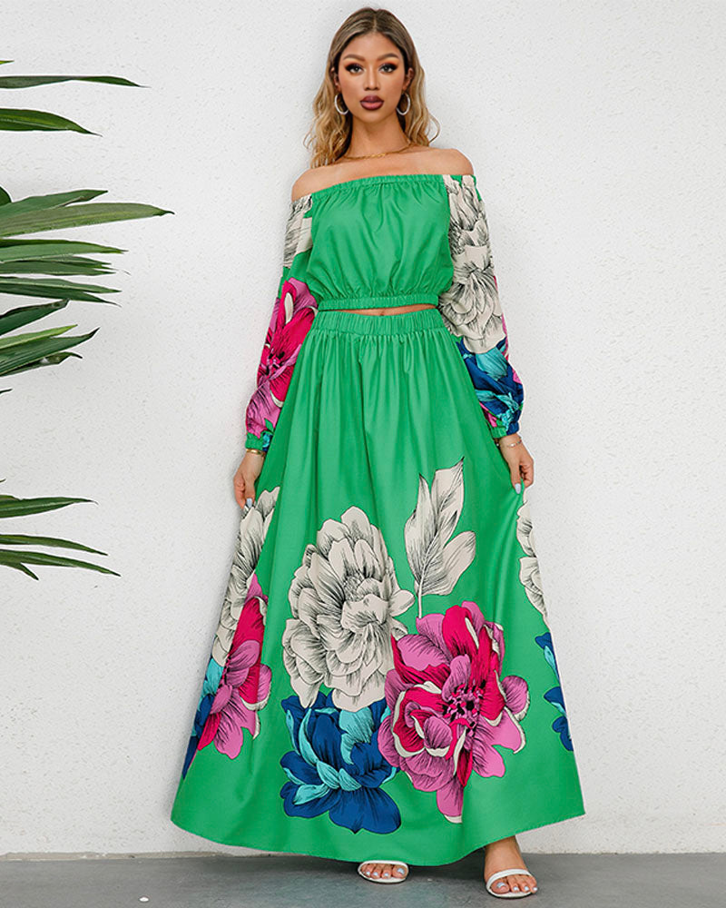 Eden Floral Set Green