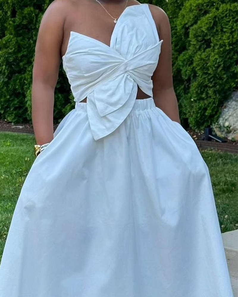 Call Me Fancy Midi Dress White