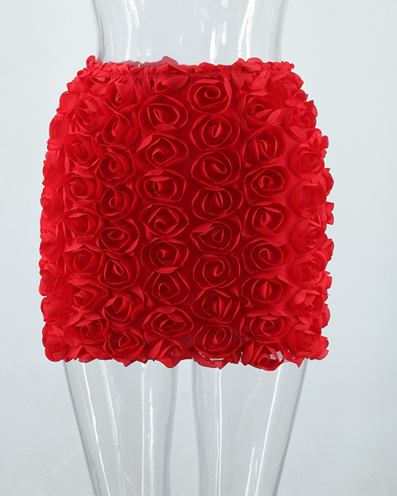 Minimal Bloom Mini Dress