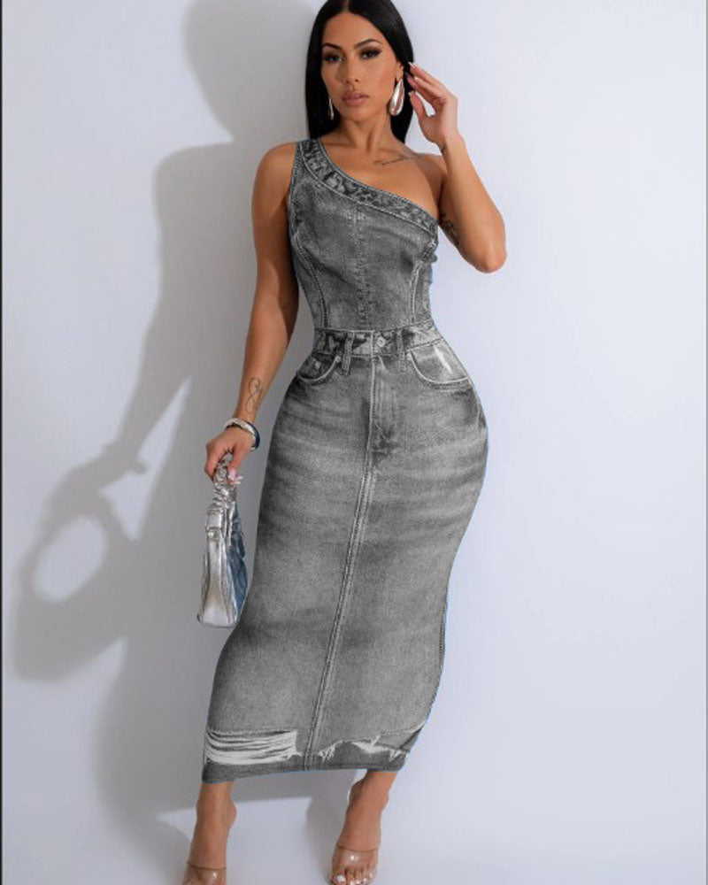 Tasha Midi Dress GREY