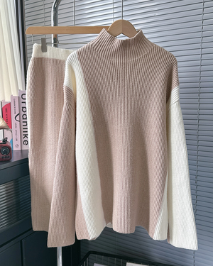 Glamourous Knit Skirt Set