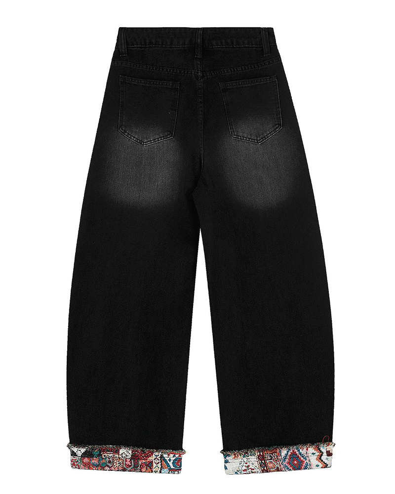 Curve Cut Denim Jeans