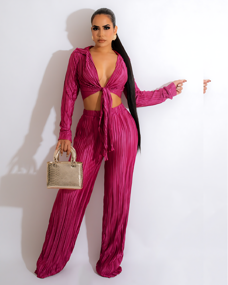 Azaria Babe Pant Set Magenta