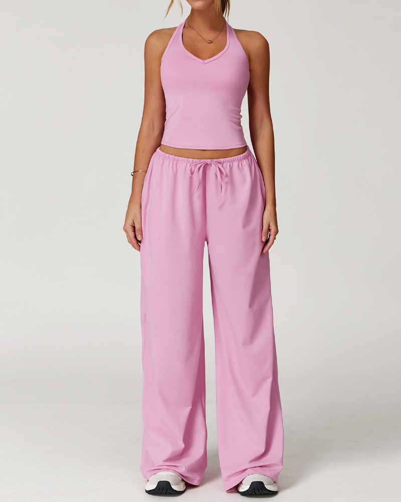 Ensemble 2 pièces débardeur et pantalon de survêtement Sprint Halter