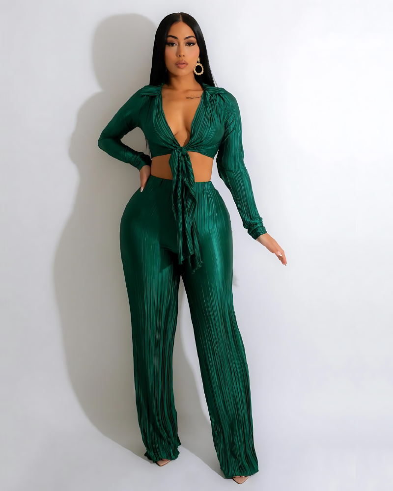 Azaria Babe Pant Set Green