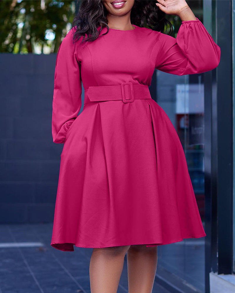 Eileen Midi Dress Rose Red