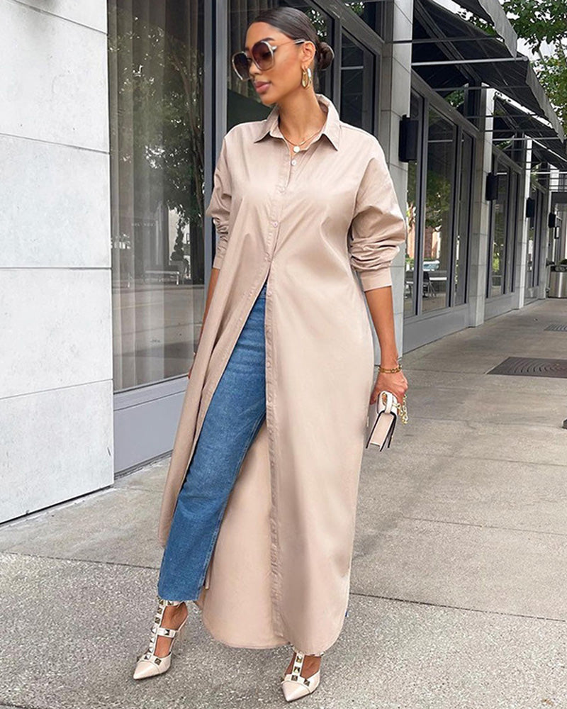 ARYA SHIRT DRESS APRICOT