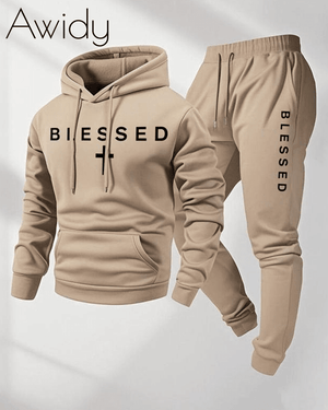 Blessed Print Hoodie Set