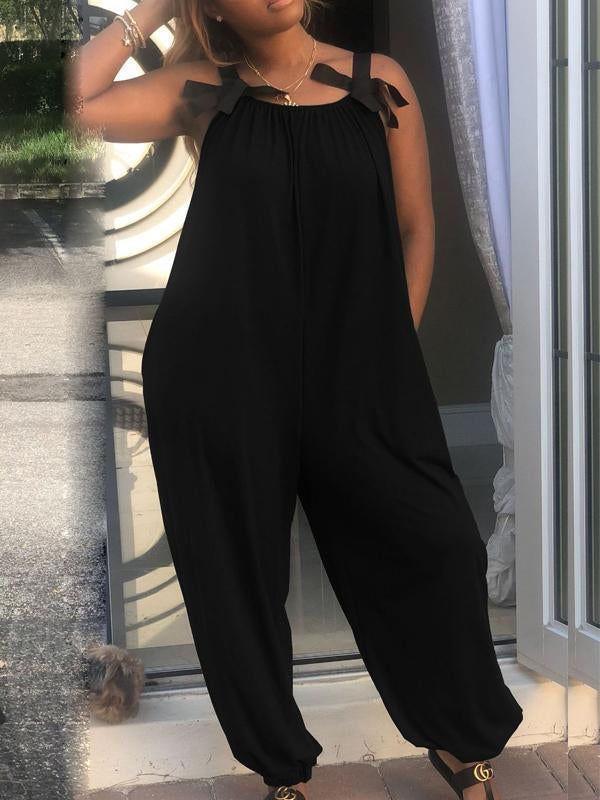 Ärmelloser, lässiger Jumpsuit