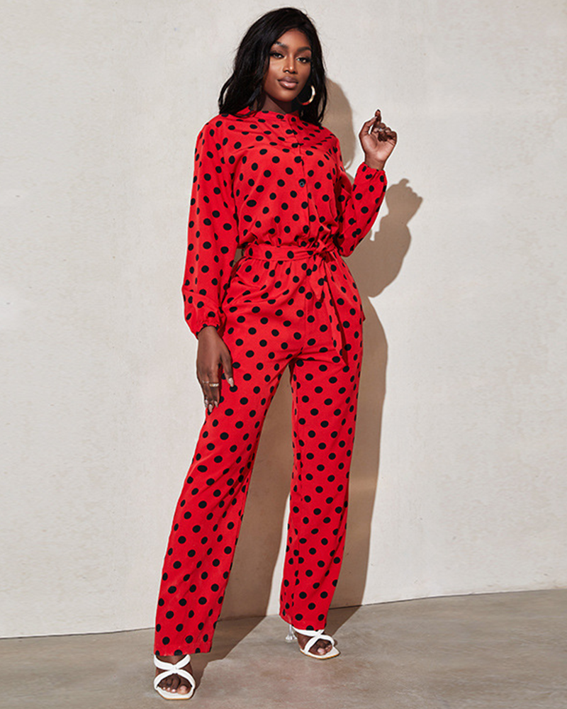 Funky Muse Jumpsuit Red