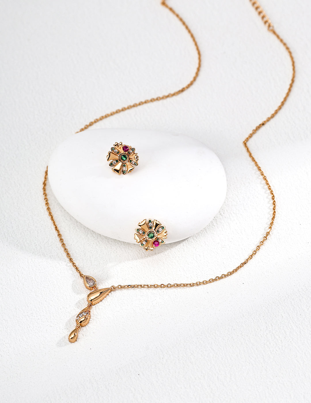 Vintage Colorful Snowflake Earrings