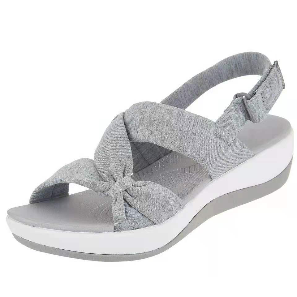 Casual Fish Mouth Slope Heel Thick Bottom Roman Sandals
