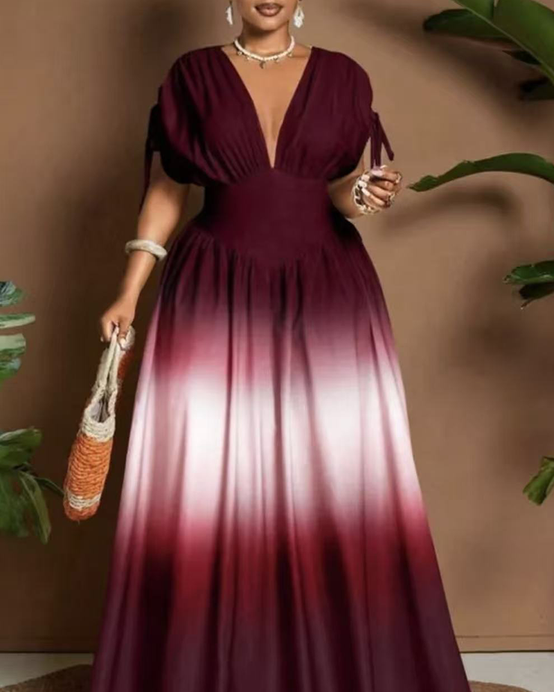 Gradient Horizon Maxi Dress