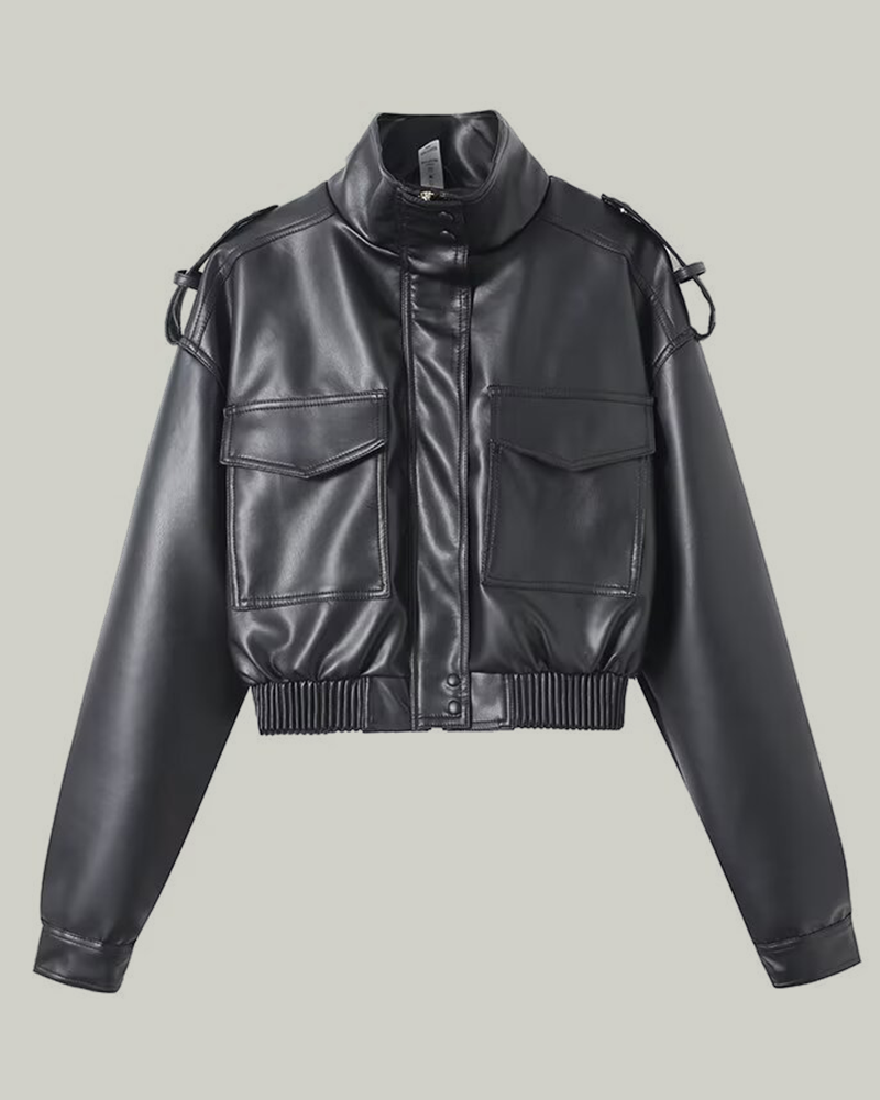 Essential Faux Leather Jacket