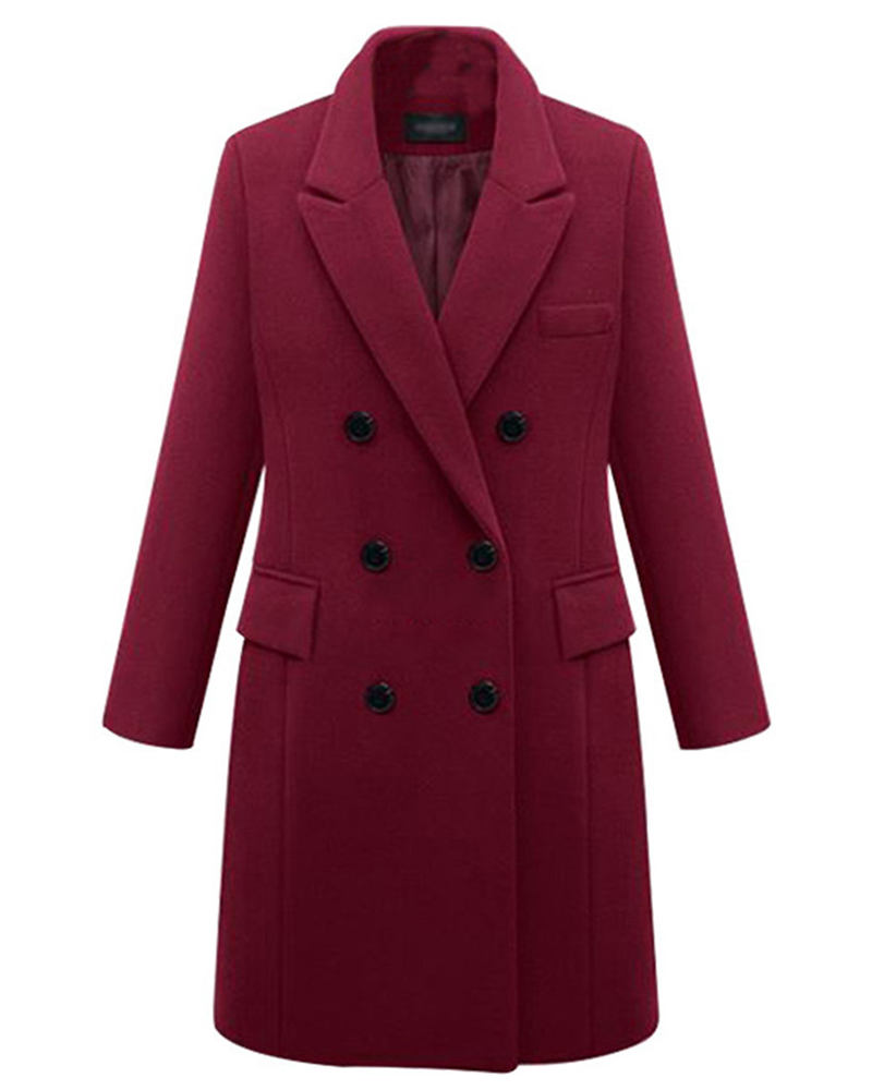 Power Move Double-Breasted Coat