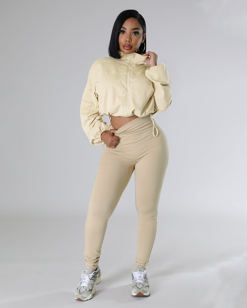 Running Errands Set Beige