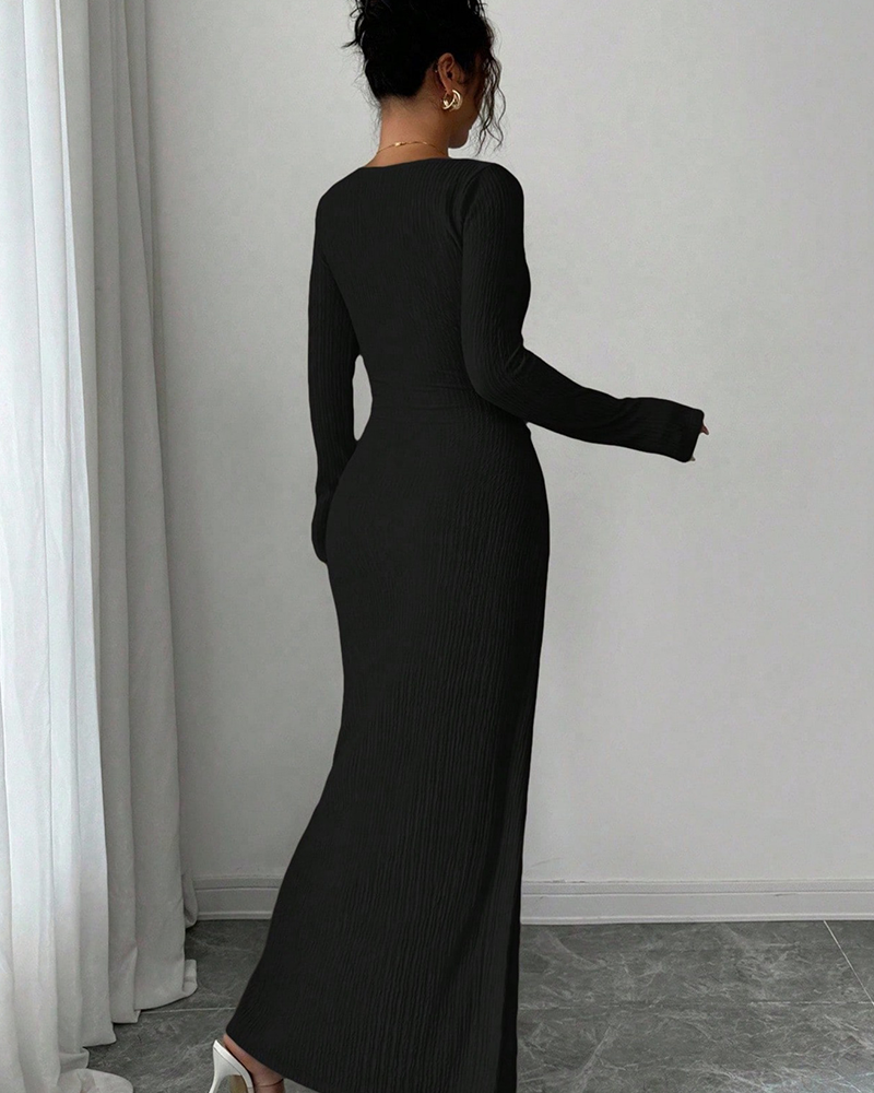 Warmline Knit Maxi Dress