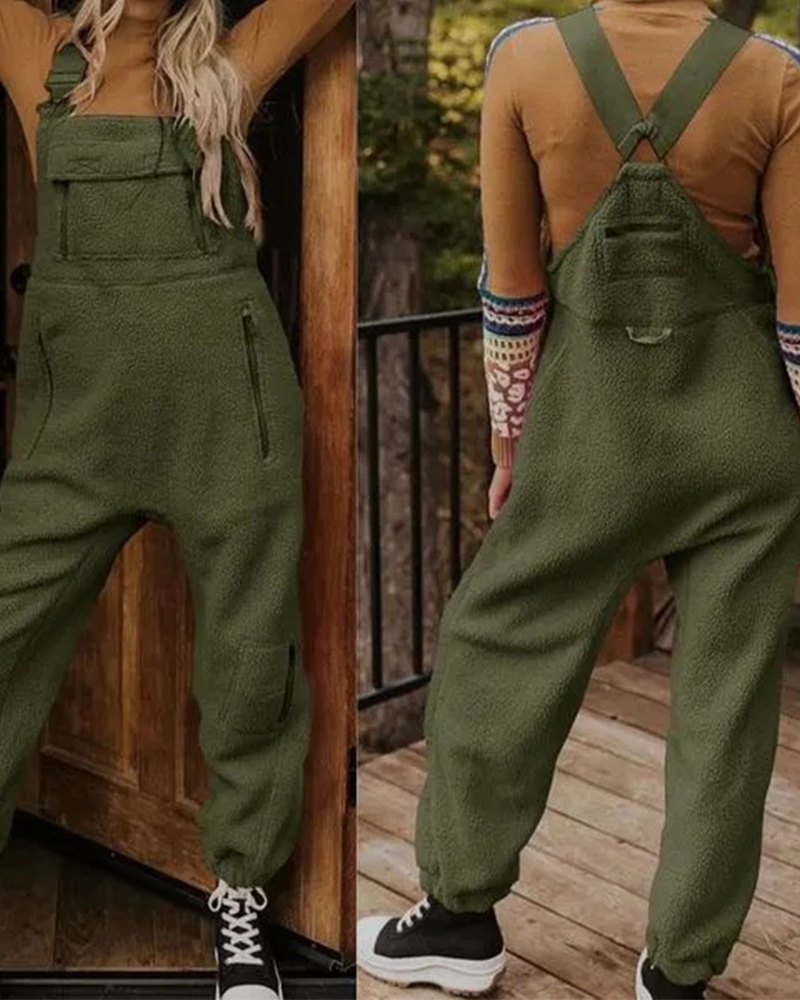 Fleece Overalls