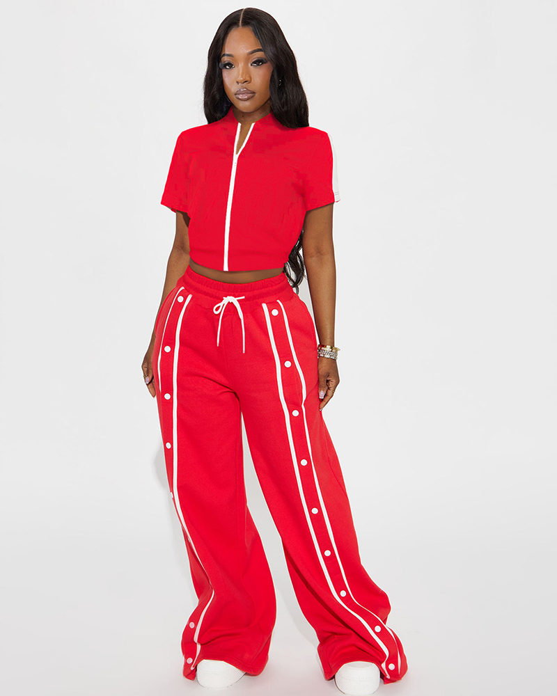 Sara Fleece Track Pant Set