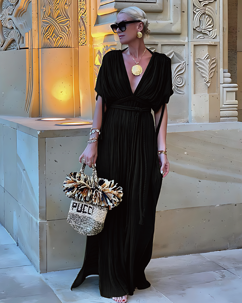 Calliope Robe Dress Black