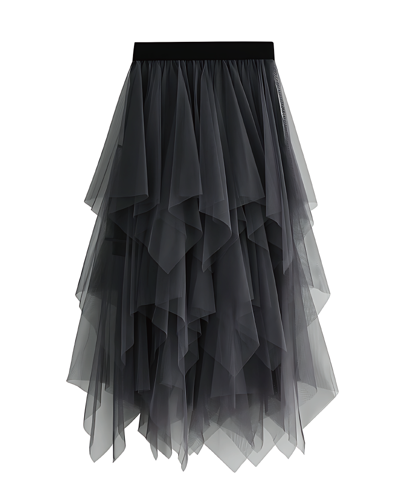 Jonae Tulle Skirt Dark Grey One Size fits up to 2XL
