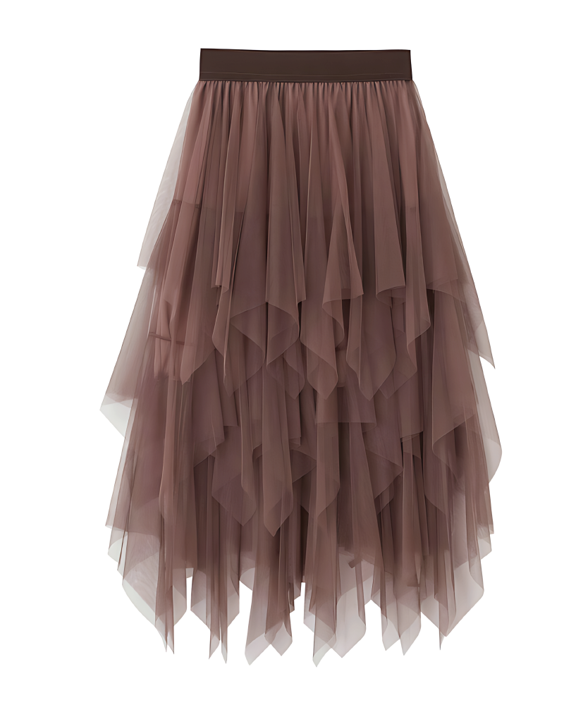 Jonae Tulle Skirt Mocha One Size fits up to 2XL