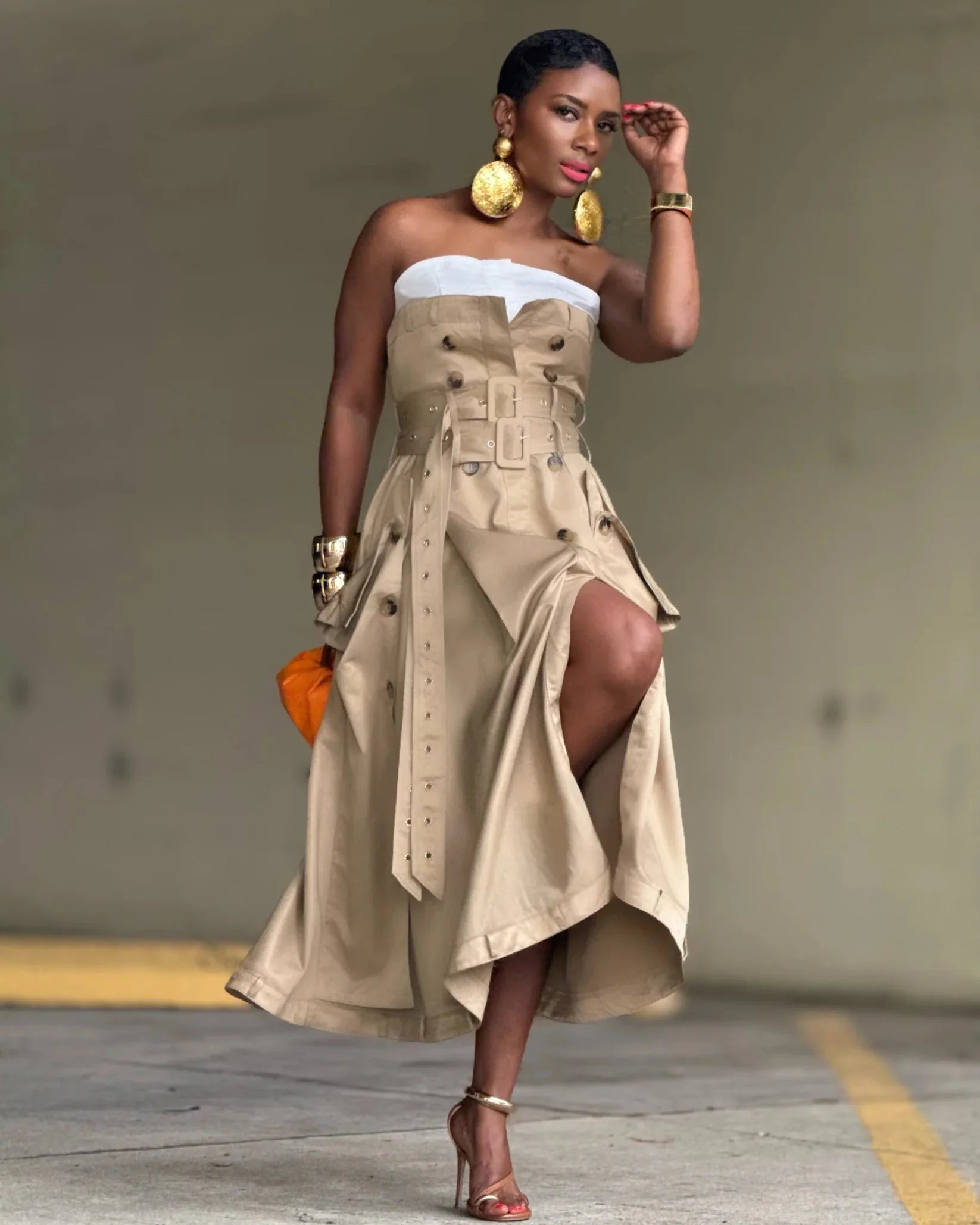 Trenchcoat-Buistierkleid