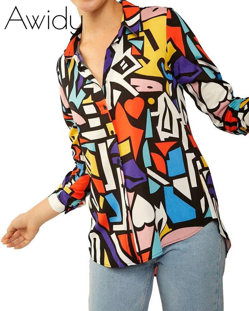 CRAZY GEOMETRIC PRINTED SHIRT