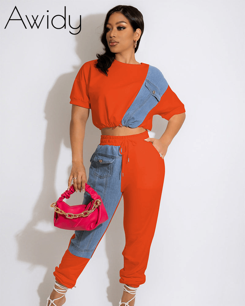 Denim Leisurewear Sports Suit