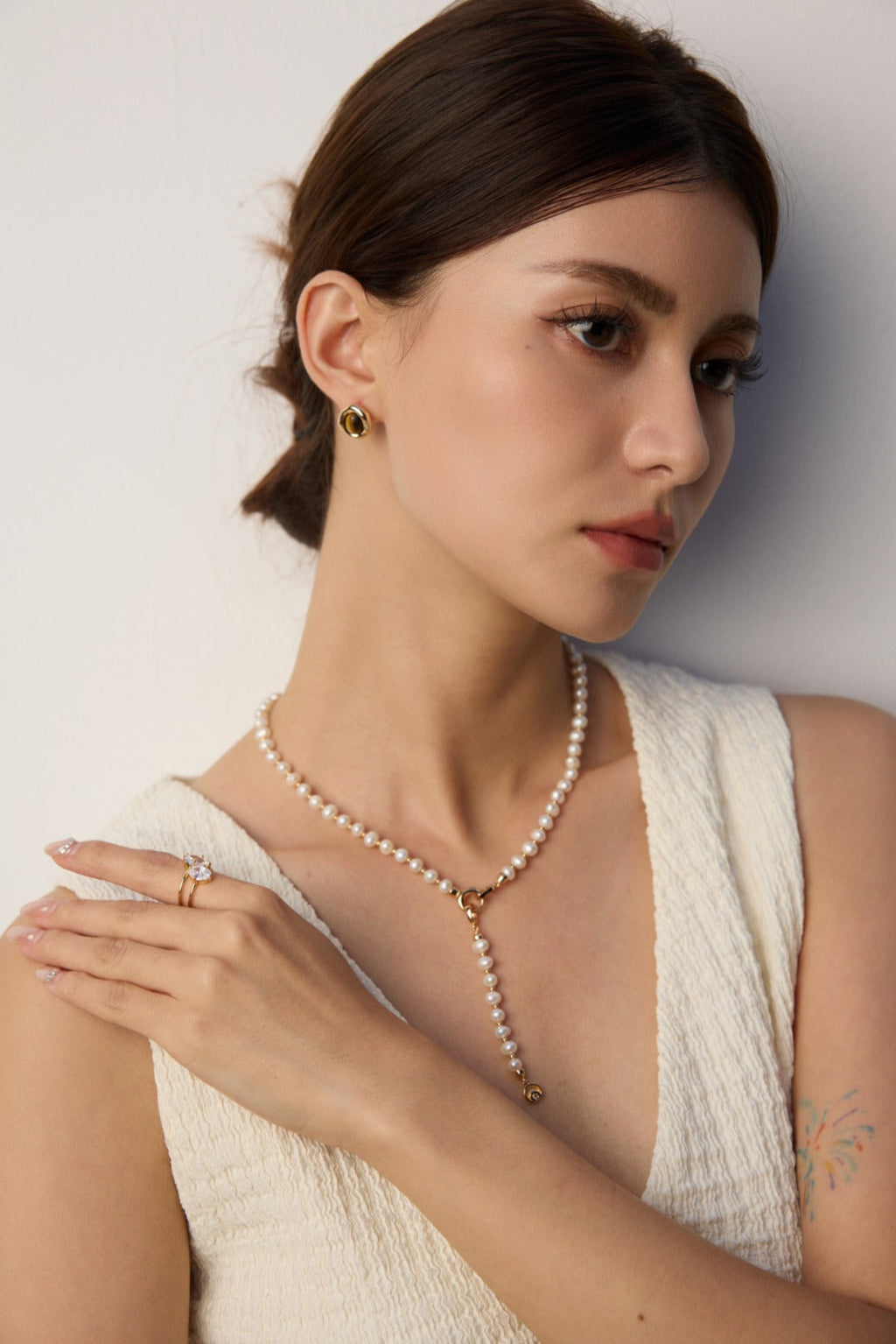 Heart to Heart Simple Zirconia Ring