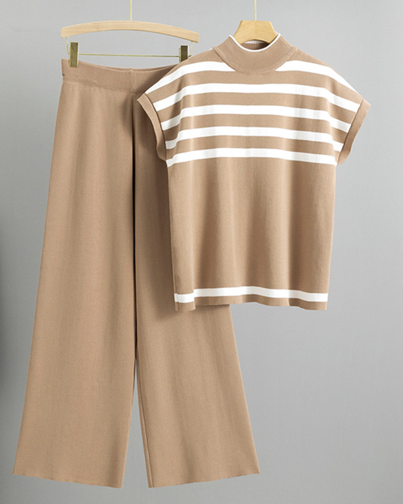 Janay Vest Set Camel
