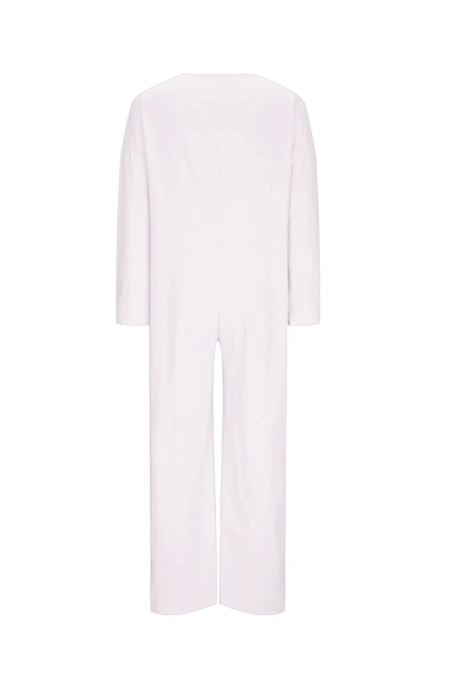 V Neck Button-up Cotton Linen Baggy Jumpsuit