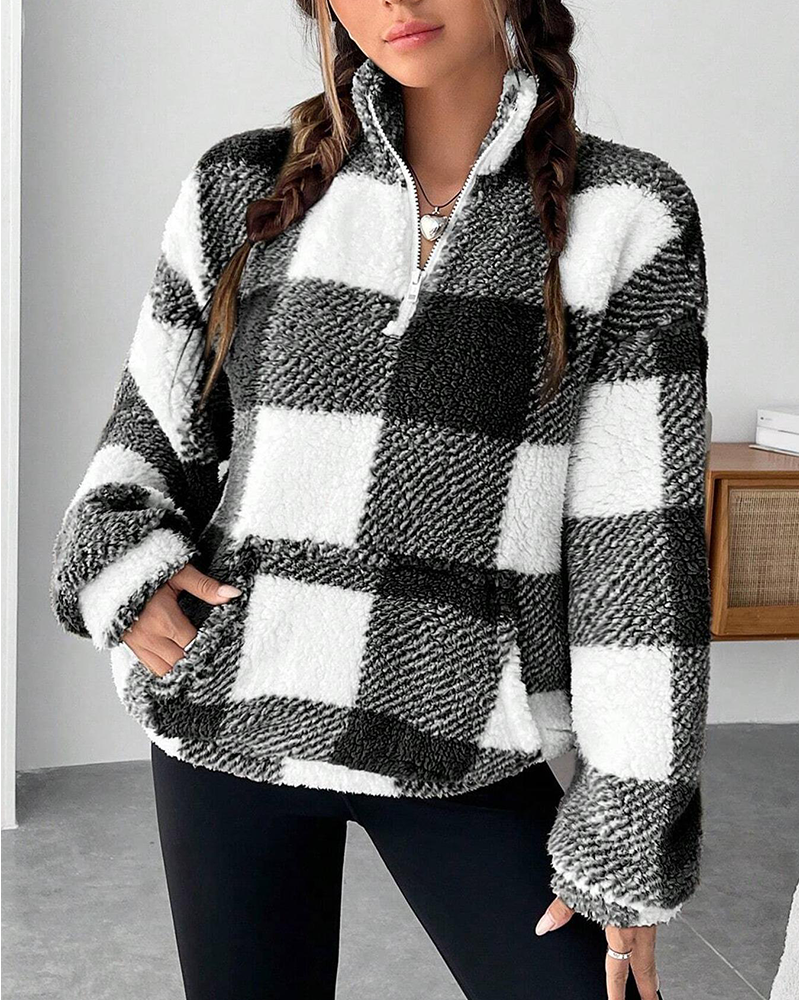 Plaid Mood Sweatshirt