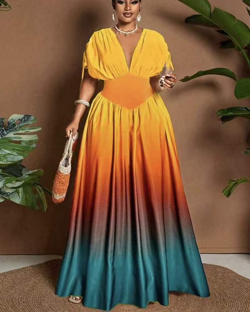 Gradient Horizon Maxi Dress