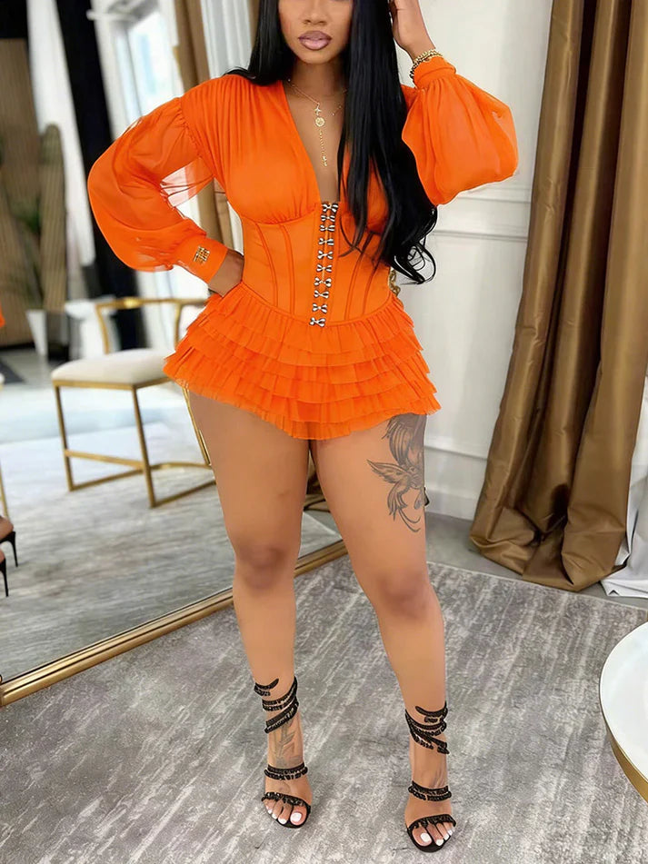 Corset Tulle Romper