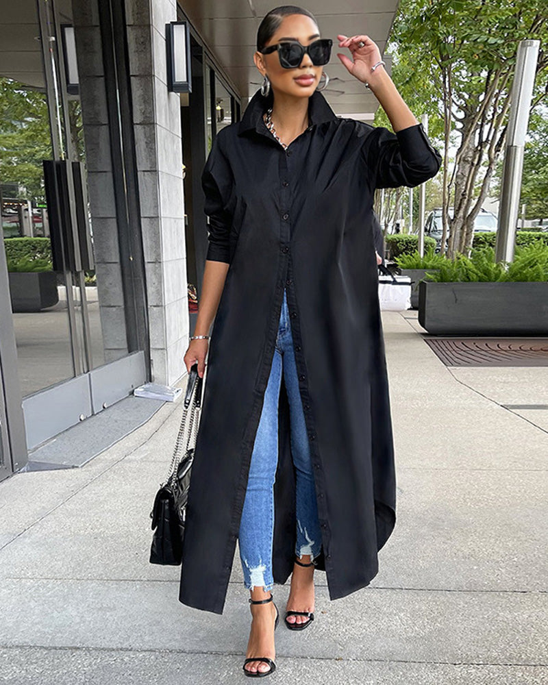 ARYA SHIRT DRESS BLACK