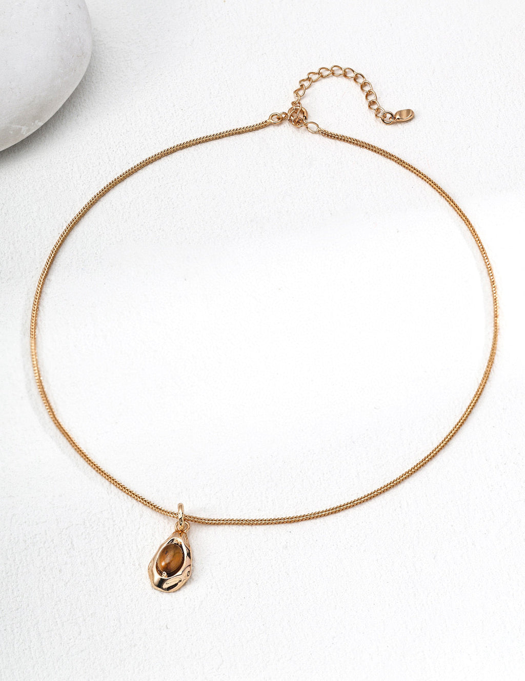 Eye of the Earth Natural Crystal Pendant Necklace