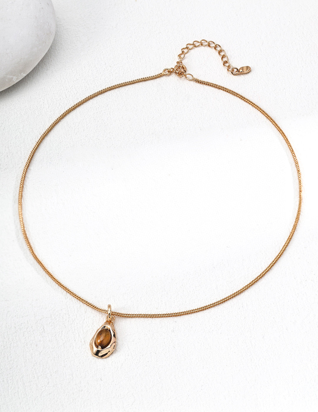 Eye of the Earth Natural Crystal Pendant Necklace
