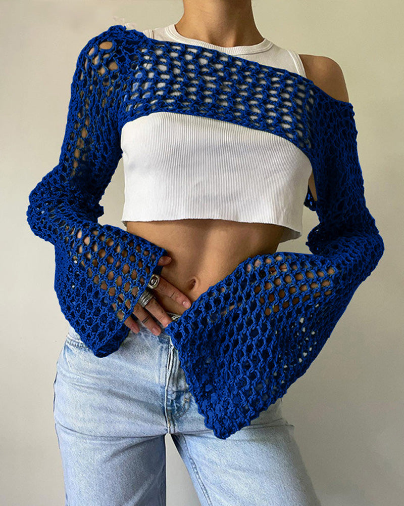 Crochet Crop Top BLUE