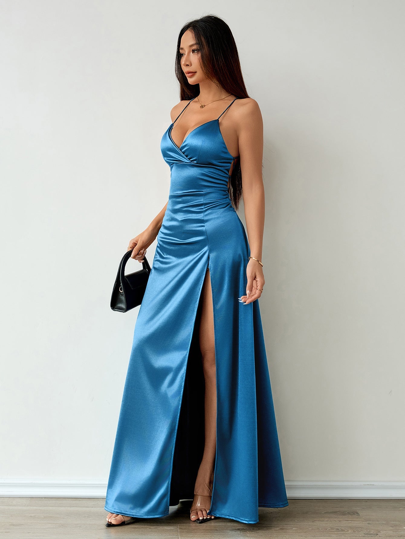 Satin Elegant Strapless Dress