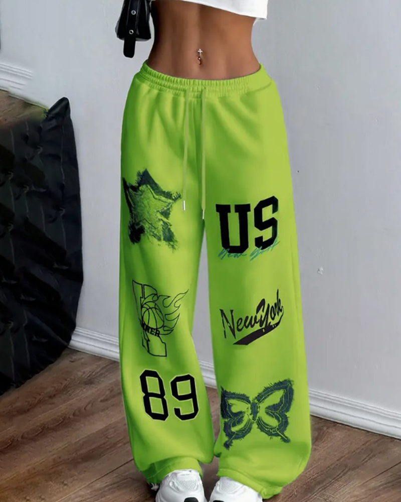 Street Muse Graphic Pants